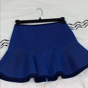 Blue mini skirt